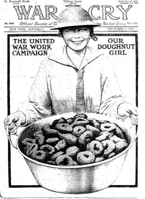old poster for doughnut girls WW1