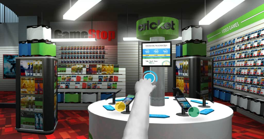 using VR to test to new retail store layout 
