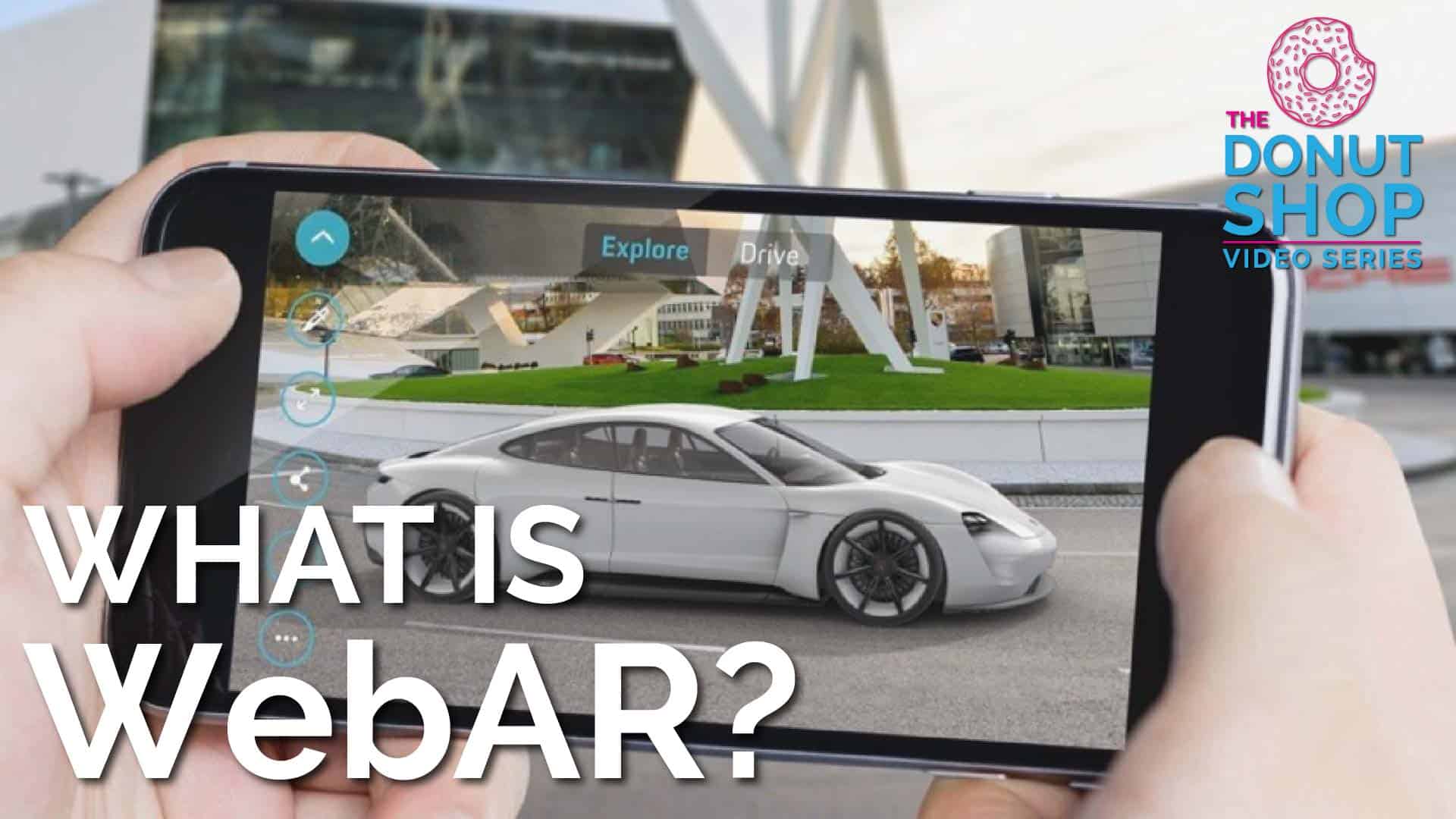 What is WebAr thumbnail image featuring Porsches WebAR experience